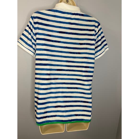 Polo Ralph Lauren Striped Performance Golf Jersey Polo Shirt Sz L - Picture 7 of 11